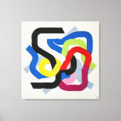Montreal Circuit Schildering - Kunstprint Canvas Afdruk (Voorkant)