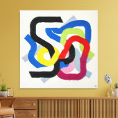 Montreal Circuit Schildering - Kunstprint Canvas Afdruk (Insitu (Woonkamer))