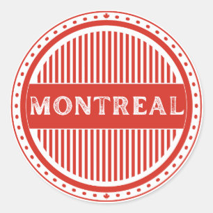 Montreal City Pride Embleem – Canadese identiteit Ronde Sticker