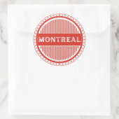 Montreal City Pride Emblem – Canadian Identity Ronde Sticker (Tas)