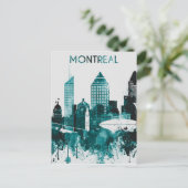 Montreal City Skyline Briefkaart (Staand voorkant)