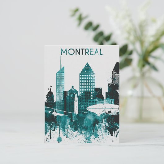 Montreal City Skyline Briefkaart (Staand voorkant)