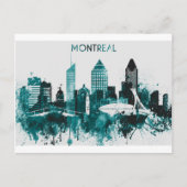 Montreal City Skyline Briefkaart (Voorkant)