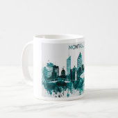 Montreal City Skyline Koffiemok (Voorkant links)