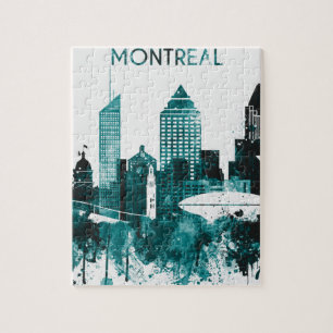 Montreal City Skyline Legpuzzel