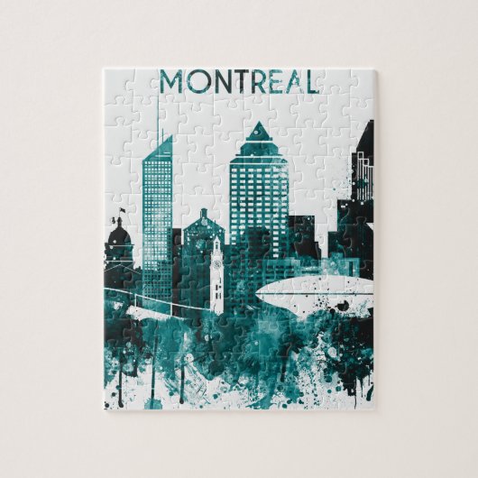 Montreal City Skyline Legpuzzel (Verticaal)