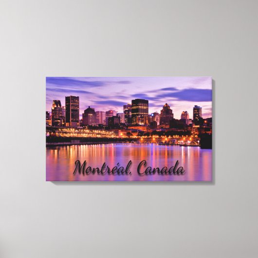 Montreal Cityscape Canvas Afdruk (Voorkant)