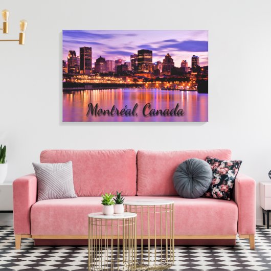 Montreal Cityscape Canvas Afdruk (Insitu (Woonkamer))