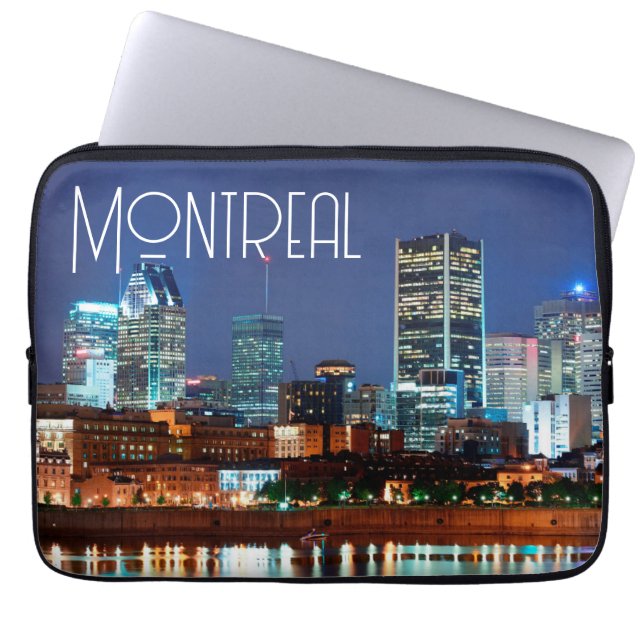 Montreal Cityscape-laptophoes Laptop Sleeve (Voorkant)