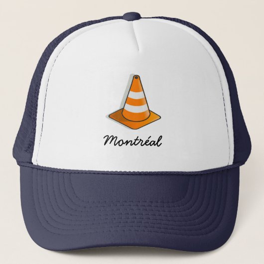 Montreal Construction Trucker Hat Trucker Pet (Voorkant)