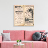 Montreal en Boston Air Line Canvas Afdruk (Insitu (Woonkamer))