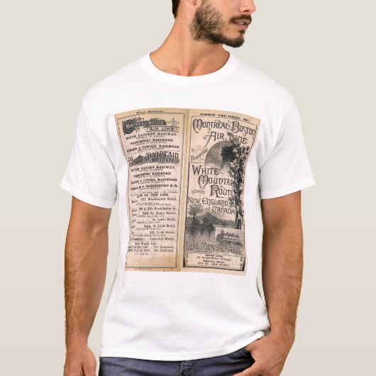 Montreal en Boston Air Line T-shirt (Voorkant)