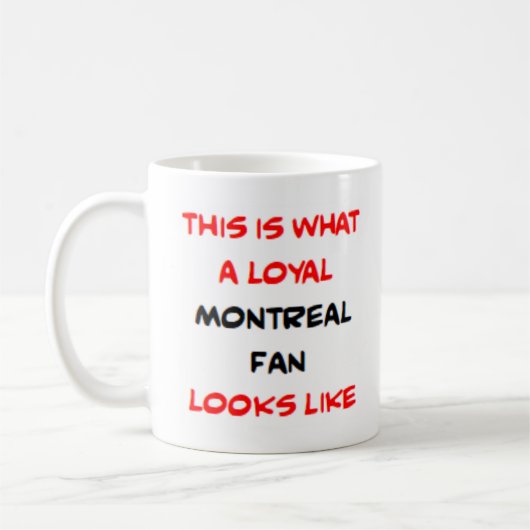 montreal fan, loyal koffiemok (Links)
