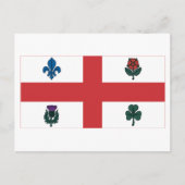 Montreal Flag Briefkaart (Voorkant)