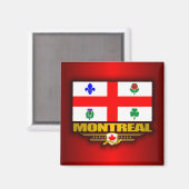 Montreal Flag Magneet (Voorkant / Achterkant)