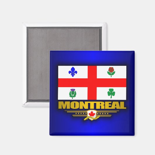 Montreal Flag Magneet (Voorkant / Achterkant)