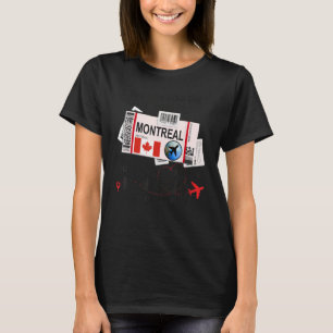 Montreal Girl Montreal-boarding Pass Montreal T-shirt