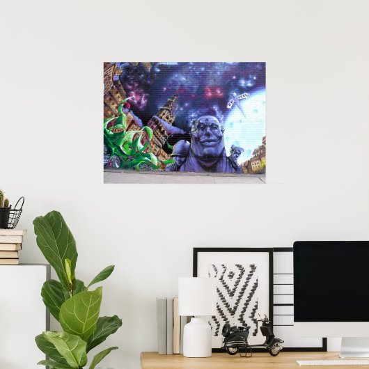 Montreal Graffiti Poster (Thuiskantoor)