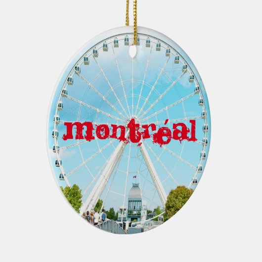 Montréal Grande Roue Ceramic Ornament (Rechts)