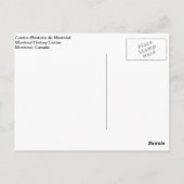 Montreal Historic Center Briefkaart (Achterkant)