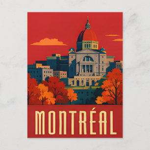 ️ MONTRÉAL — Historische architectuur in herfst re Briefkaart
