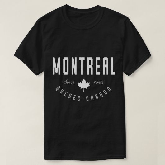 Montreal Hoodie Quebec Canada T-shirt (Design voorkant)