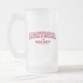 Montreal is Hockey 16oz Frosted Glass Mok (Links)