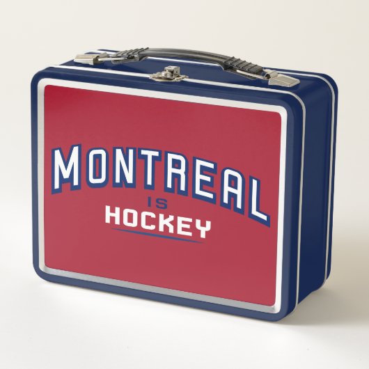 Montreal is Hockey - Rood & Blauw Lunch-vak (Voorkant)