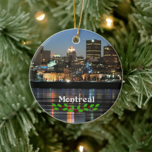 Montreal Kerstmis Keramisch Ornament (Boom)