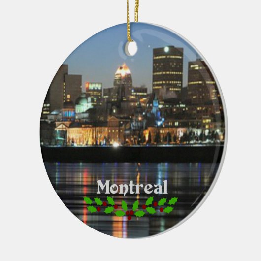 Montreal Kerstmis Keramisch Ornament (Links)