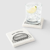 Montreal Landmark Stenen Onderzetter (Zijkant)