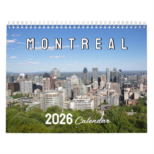 Montreal Landschapsfotografie Kalender (Hoes)