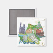 Montreal Magneet (Voorkant / Achterkant)