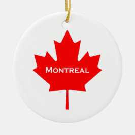 Montreal Maple Leaf Keramisch Ornament