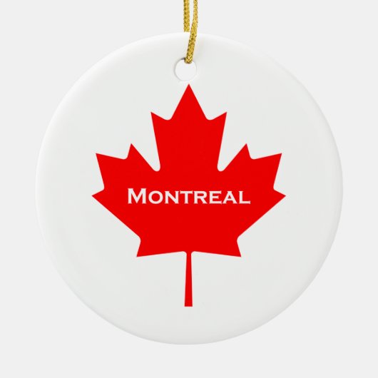 Montreal Maple Leaf Keramisch Ornament (Voorkant)