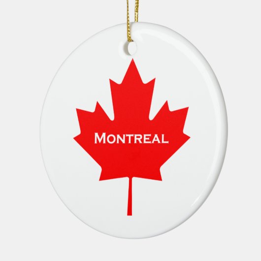 Montreal Maple Leaf Keramisch Ornament (Links)