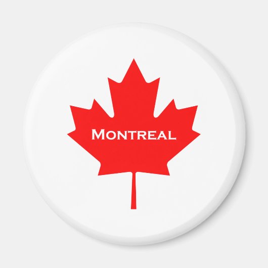 Montréal Maple Leaf Magneet (Voorkant)