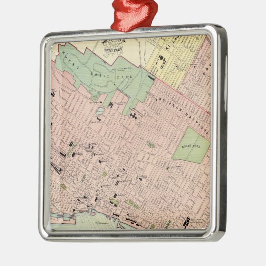 Montreal Metalen Ornament (Links)