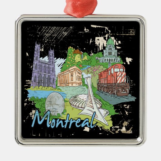 Montreal Metalen Ornament (Voorkant)