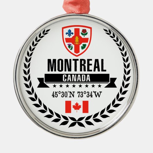 Montreal Metalen Ornament (Voorkant)