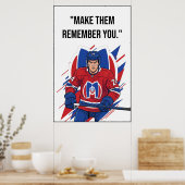 Montreal Metros Hockey Motivation Poster (Keuken)