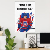 Montreal Metros Hockey Motivation Poster (Thuiskantoor)