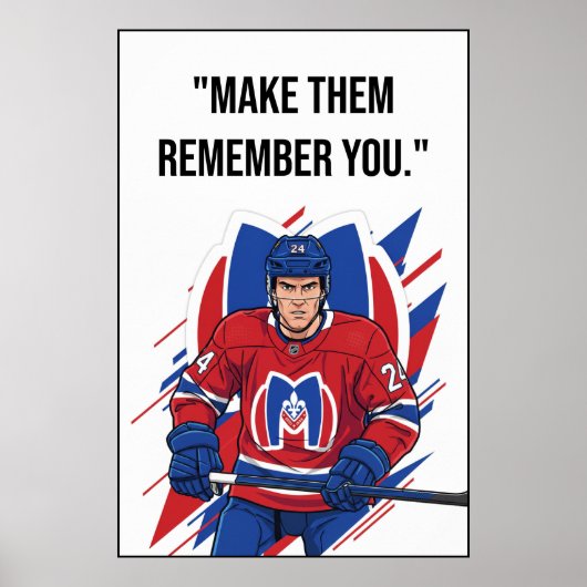 Montreal Metros Hockey Motivation Poster (Voorkant)