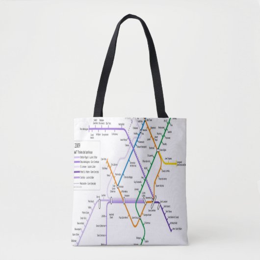 Montreal-metrozak Tote Bag (Voorkant)