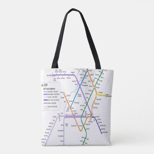 Montreal-metrozak Tote Bag (Achterkant)