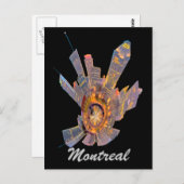 montreal mini - planeet briefkaart (Voorkant / Achterkant)