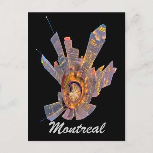 montreal mini - planeet briefkaart (Voorkant)