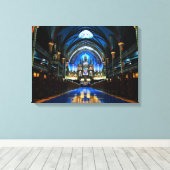 Montreal Notre Dame Cathedraal Canvas Afdrukken (Insitu (Houten vloer))