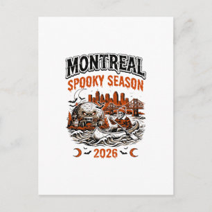 Montreal Oktober Avond Viering Nieuwigheid Voor Briefkaart