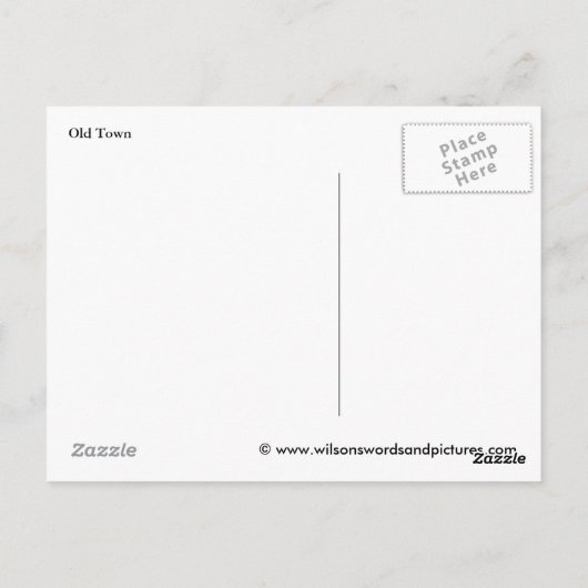 Montreal Old Town Briefkaart (Achterkant)